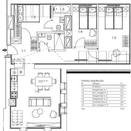 Appartamento Domillion 3bdr Rooftop Terrace Ac P369 *